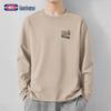 GENIOLAMODE Men's Heavyweight Cotton Long-Sleeve T-Shirt