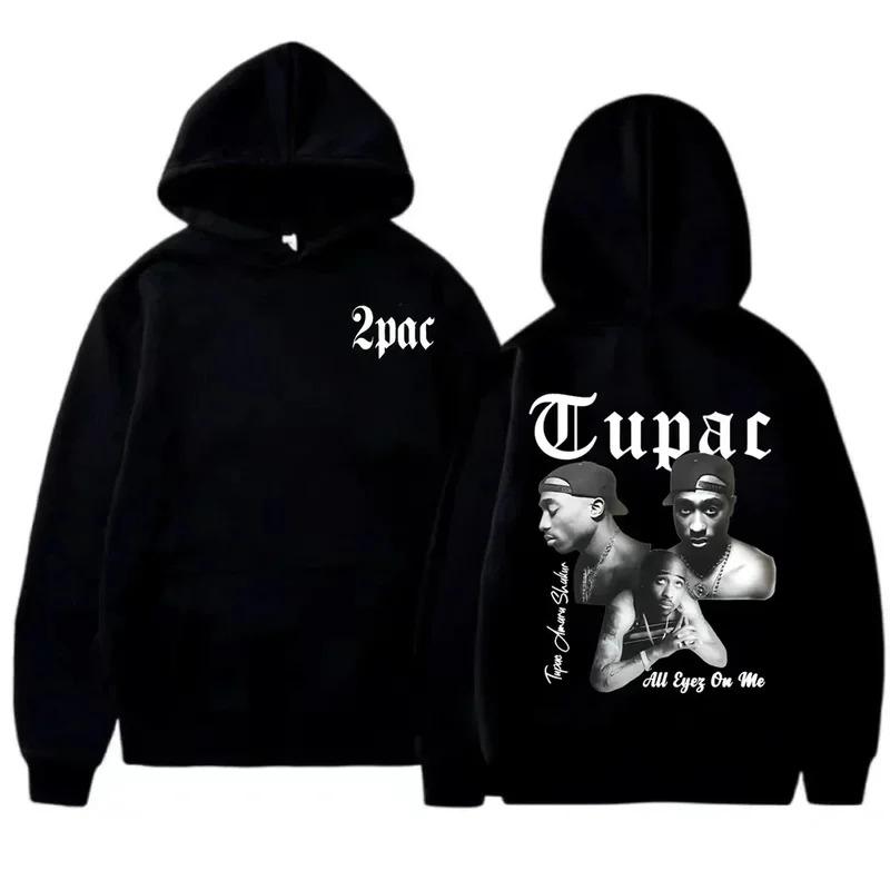 Autumn and Winter Men's High Quality Hip Hop and Rap Print Fashion Sweatshirt Hip Hop Casual Unisex Fleece Streetwear Tops Male