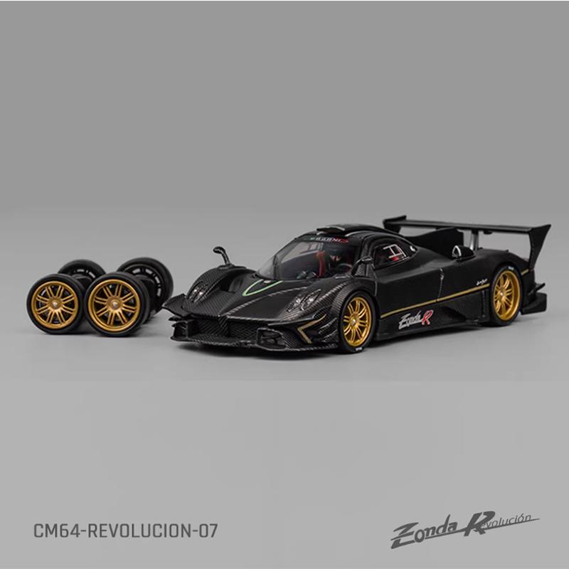 Diecast Original 1:64 Scale Pagani Zonda R Simulation Alloy Car Model Collection Decoration Toy Gift Souvenir Display
