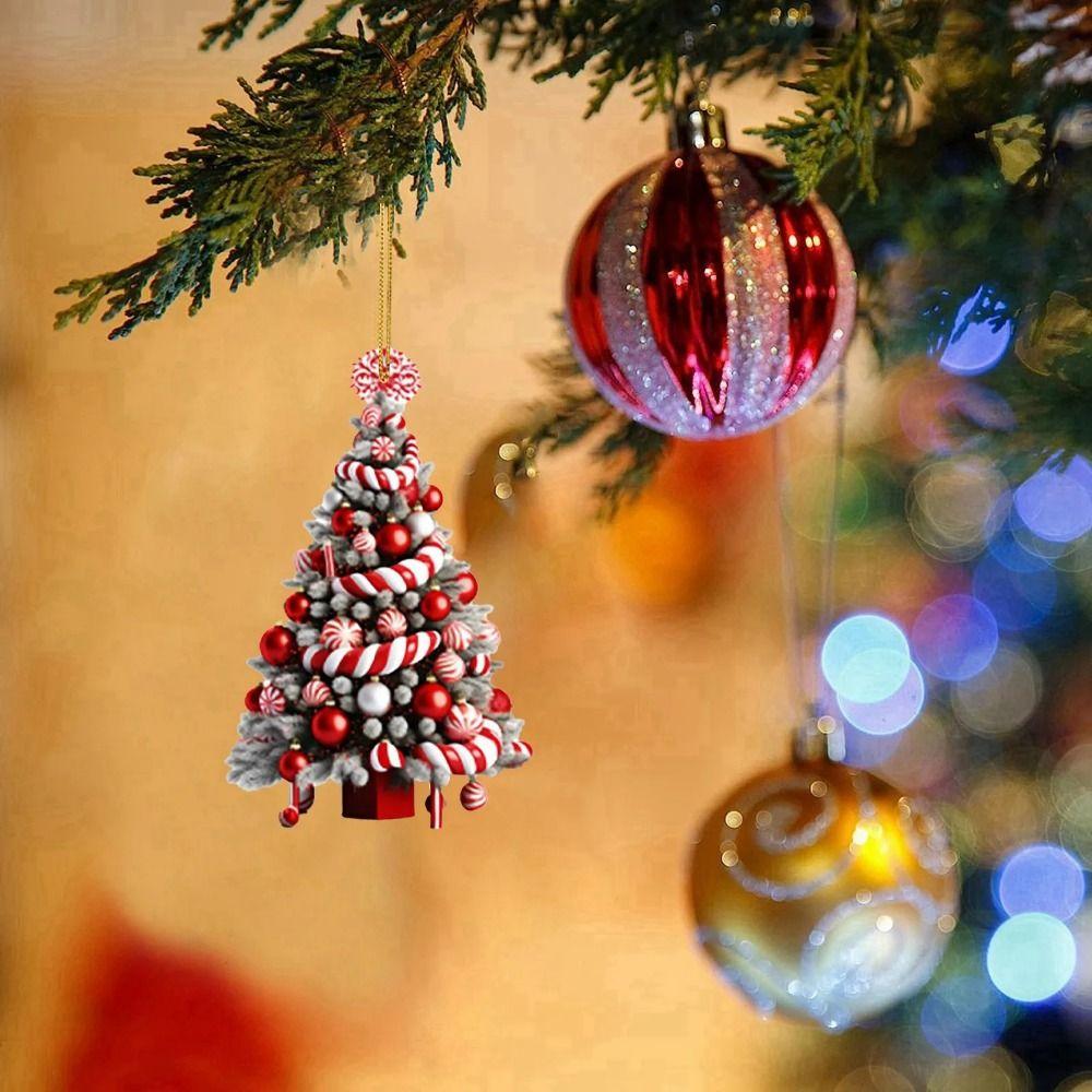 1Pcs Happy New Year Christmas Tree Ornament Navidad Xmas Decor Durable Hanging Pendant