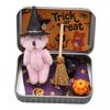 Halloween Surprise Box Portable Candy Bag Filler Surprise Box Mini Halloween Teddy Bear Box for Friends