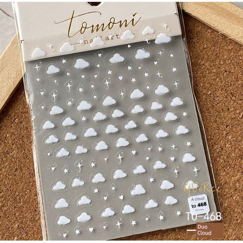 

Light Shining Three-Dimensional Gold and Silver Color Glitter Pink Small Star Sticker Thin Tough a Little Cloud Asterism Nail Nail Stickers Back Glue to-468 a cloud thin tough