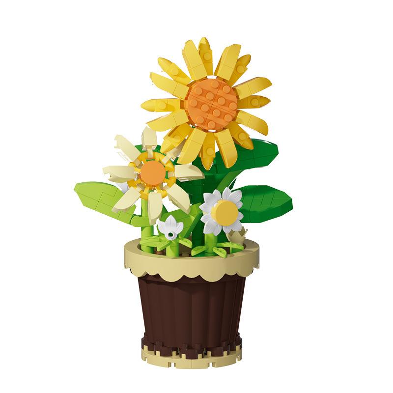 Chao Le Chuang Immortal Flower Building Blocks: Educational Toy & Decorative Bouquet Gift