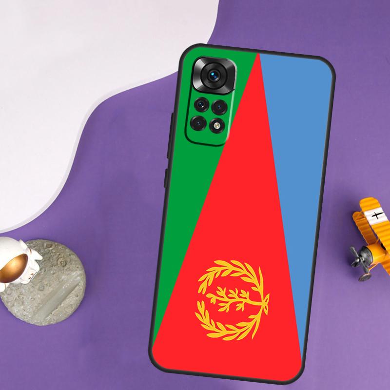 Eritrean Flag Case For Xiaomi Redmi Note 14 13 Pro 12 9 10 11 Pro 10S 11S 12S Redmi 14C 13C 10C 12C Cover