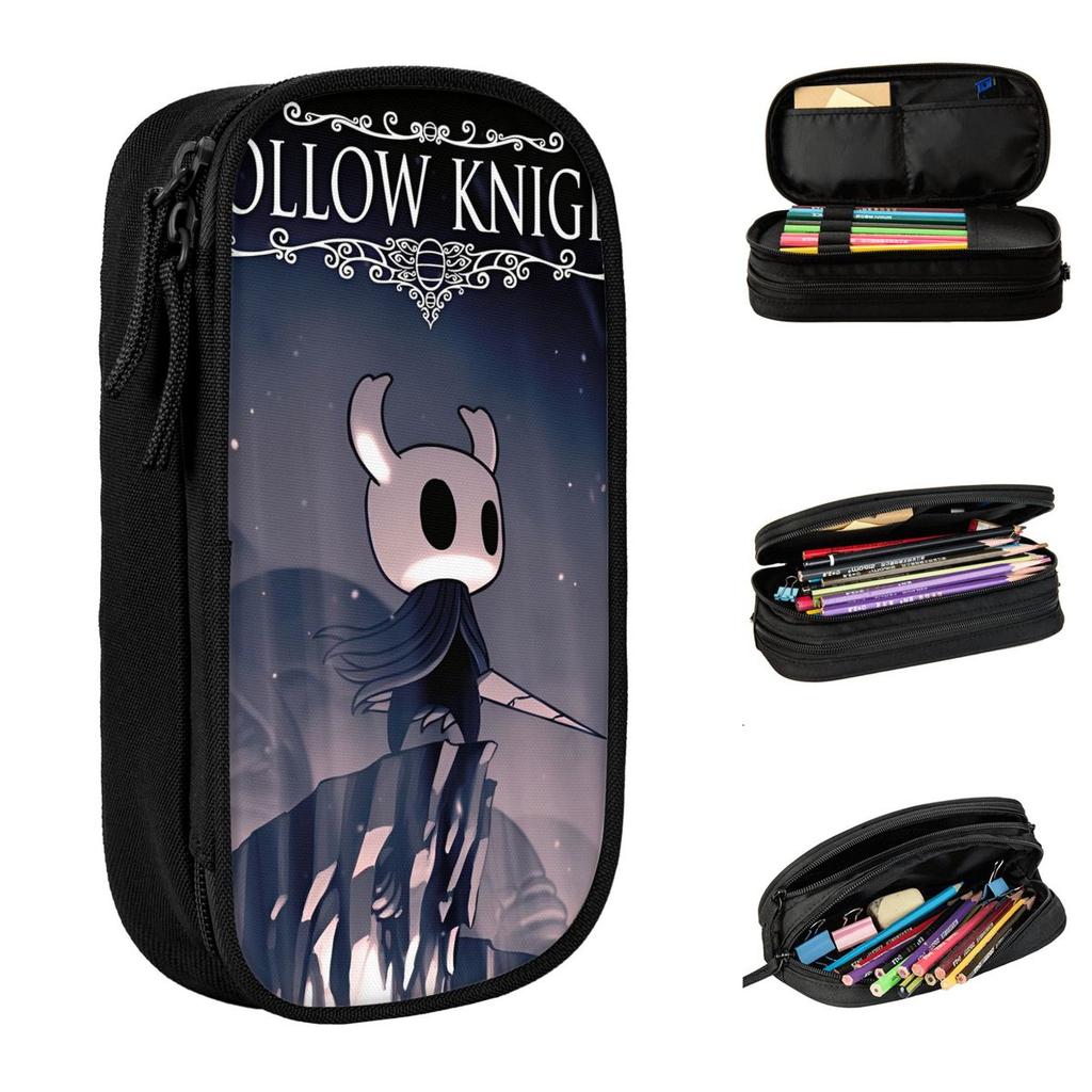 Hollow Knight Funny Games Pencil Cases Lovely Pen Box Bags Girls Boys Large Storage Students School Cosmetic Pencil Box