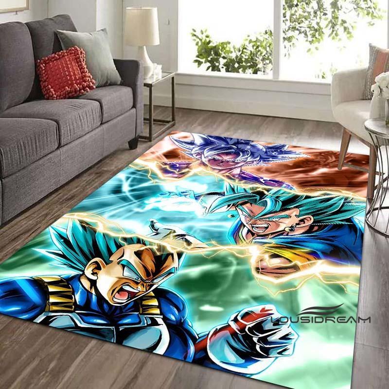 Tappeto Dragon Ball Beerus, Il Dio della Distruzione, Adatto per Camere da Letto, Soggiorni e Balconi; Tappetino Antiscivolo per Pavimenti.