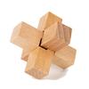 Wooden Luban Lock Easy Fun Learn Kids Brain Teaser Puzzles Educational Toys Logic Skill Development IQ Test Challenge