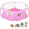 Pet Foldable Fence Multicolor Hexagonal Fence Net Polyester Cloth Pet Fence Tent Toy Puppy Rabbit Guinea Pig Small Animals