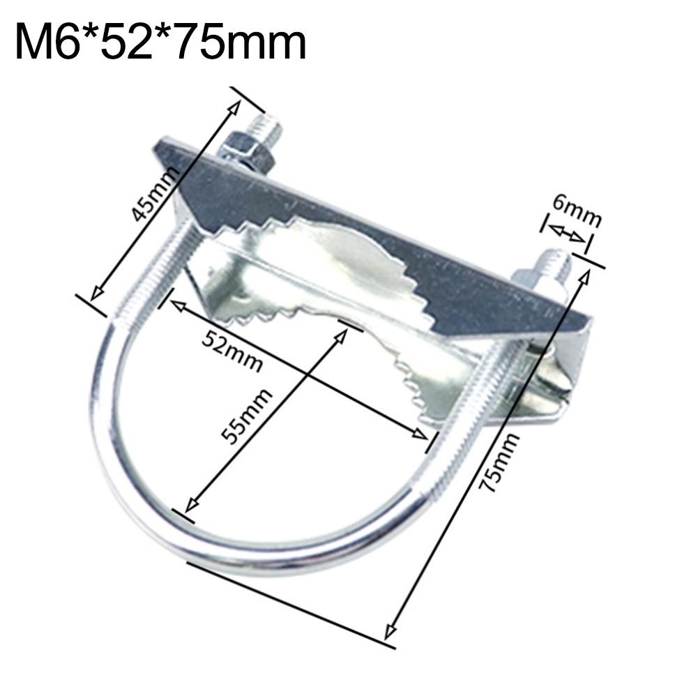 Antenna Mounting Clamp Heavy Duty Mast Clamp Electroplated Finish