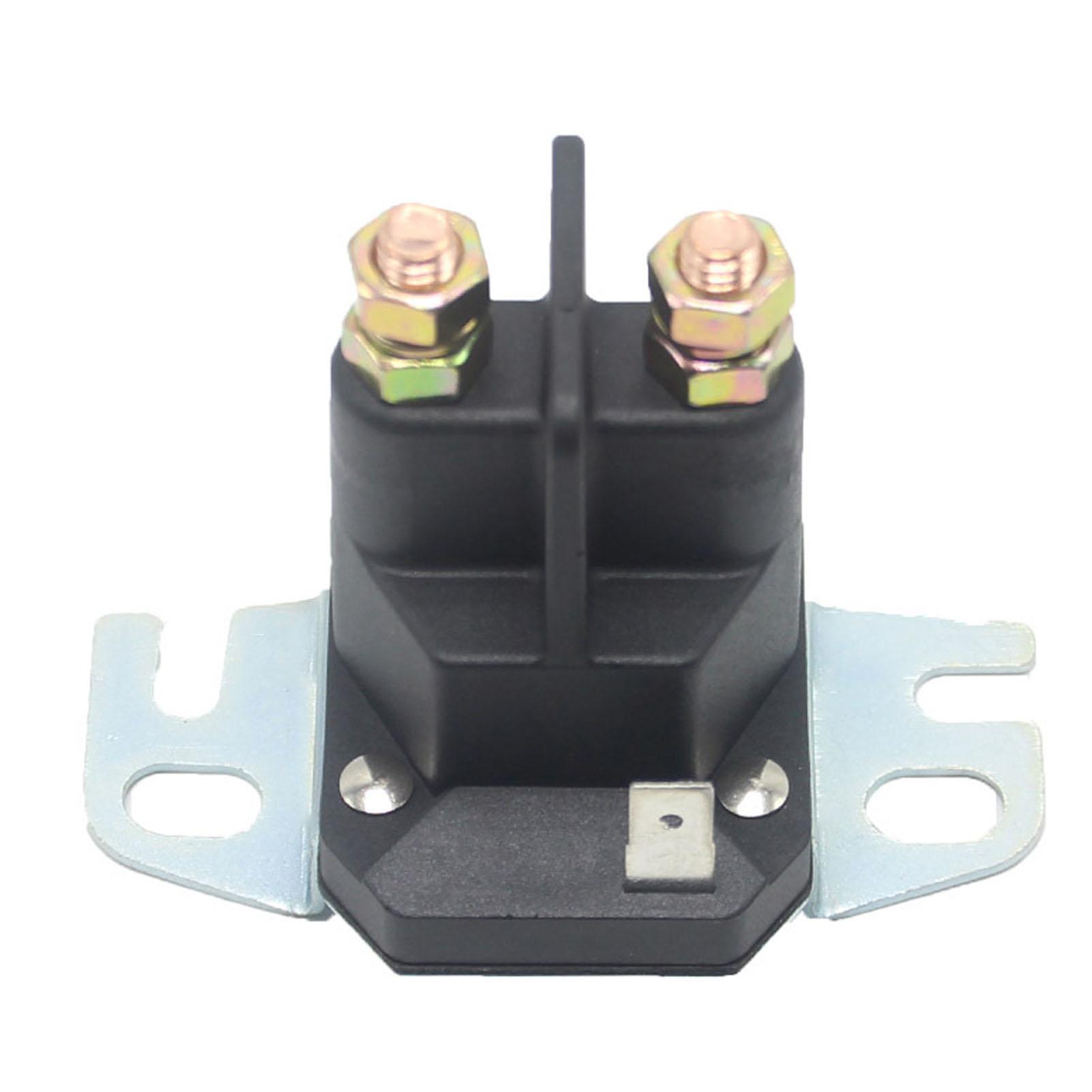 Starter Solenoid Relay 12V Lawn Mower Starter Relay Zinc Alloy for Riding Mower Tractor Motorboat As Picture