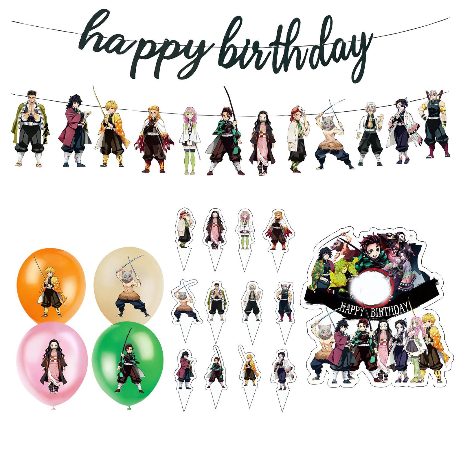 

Anime-themed Party Decoration Disposable Tableware Decoration Set Is Suitable For Birthday Parties And Gatherings One Size белый