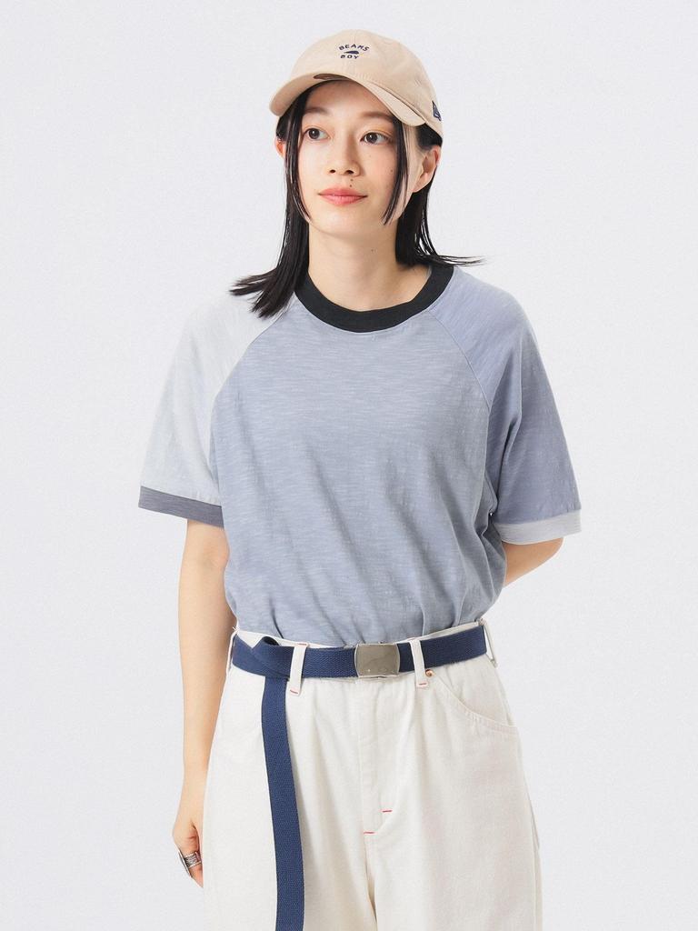 Beams Boy Tee Slub Jersey Crazy Short Sleeve Grey Free S/S Women's