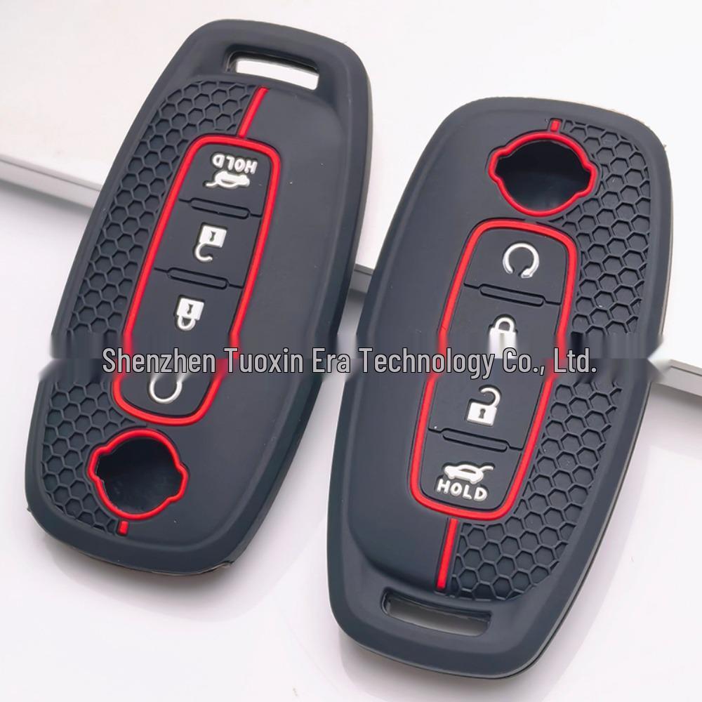 Nissan Altima Qashqai Ariya 5-Button Remote Silicone Key Cover with Honeycomb Pattern
