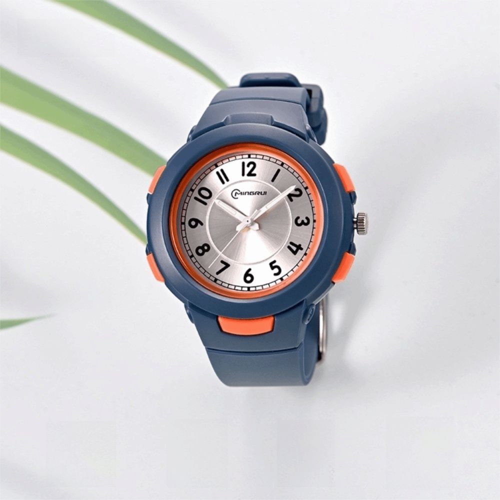 New 30M Waterproof Quartz Watch Casual PU Strap Digital Watch Wristwatches Student