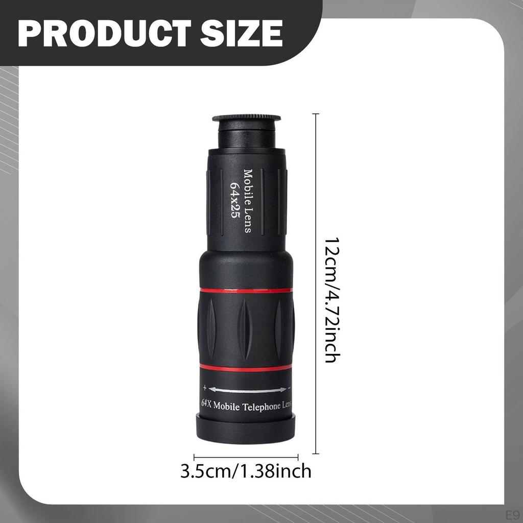 Telephoto Lens for Mobile Phone, Accessory, Professional Carrying Bag, Telescope