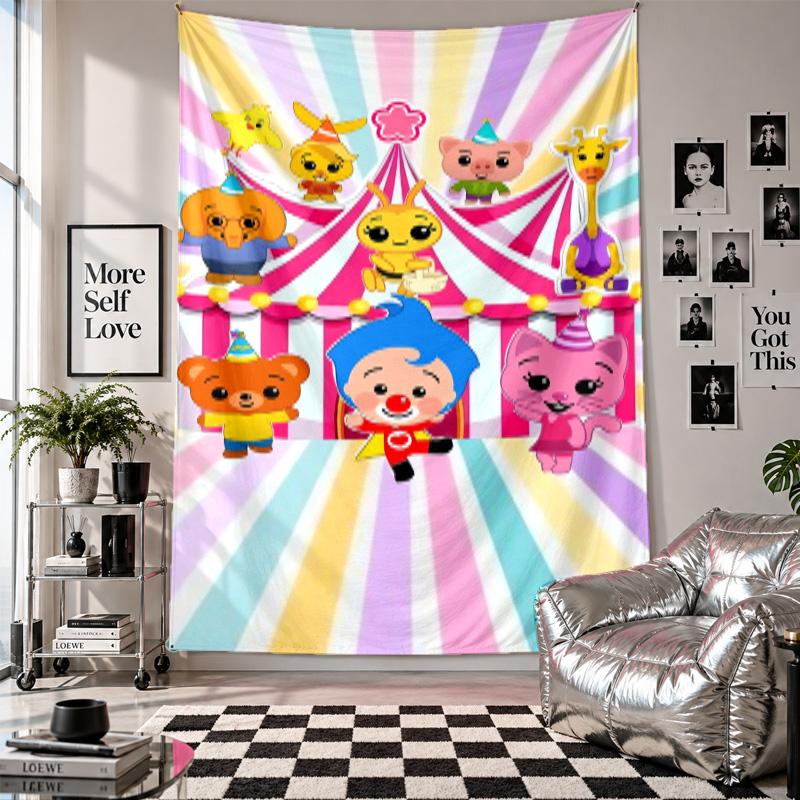 Wall TapestryEl Payaso Plim Plim Art Hanging Cloth Decorative Background Cover for Room Decoration