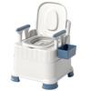 Portable Toilet Chair with Armrests for Elderly, Indoor Use, Bedside Commode for Pregnant Women.