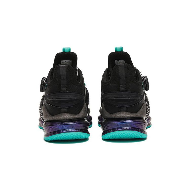 Anta Kids Air Cushion Mesh Non-Slip Shock Absorbing Wear-Resistant Breathable Casual Shoes Kids Sneakers Black Green 312241110-5