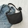 Nylon Clutch Bag for Women Fashion Solid Color Shoulder Crossbody Purse Trendy Daily Casual Handbag KTB