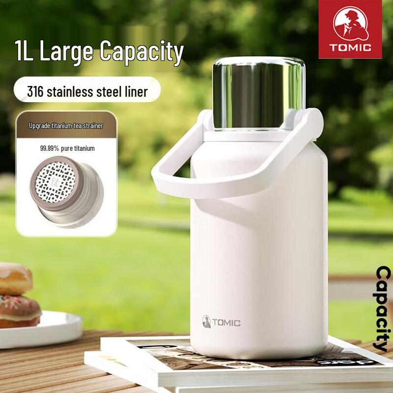 TOMIC 1L 316 Stainless Steel Thermos with Tea Filter