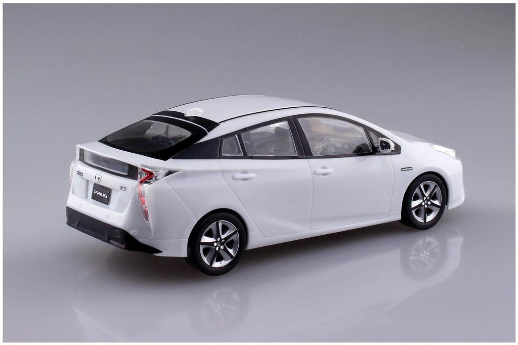 Aoshima Bunka Kyozai Série The Snap Kit Toyota Prius Super White 2 Plastikový model (AOSHIMA) 1/32 Předbarvený 02-A