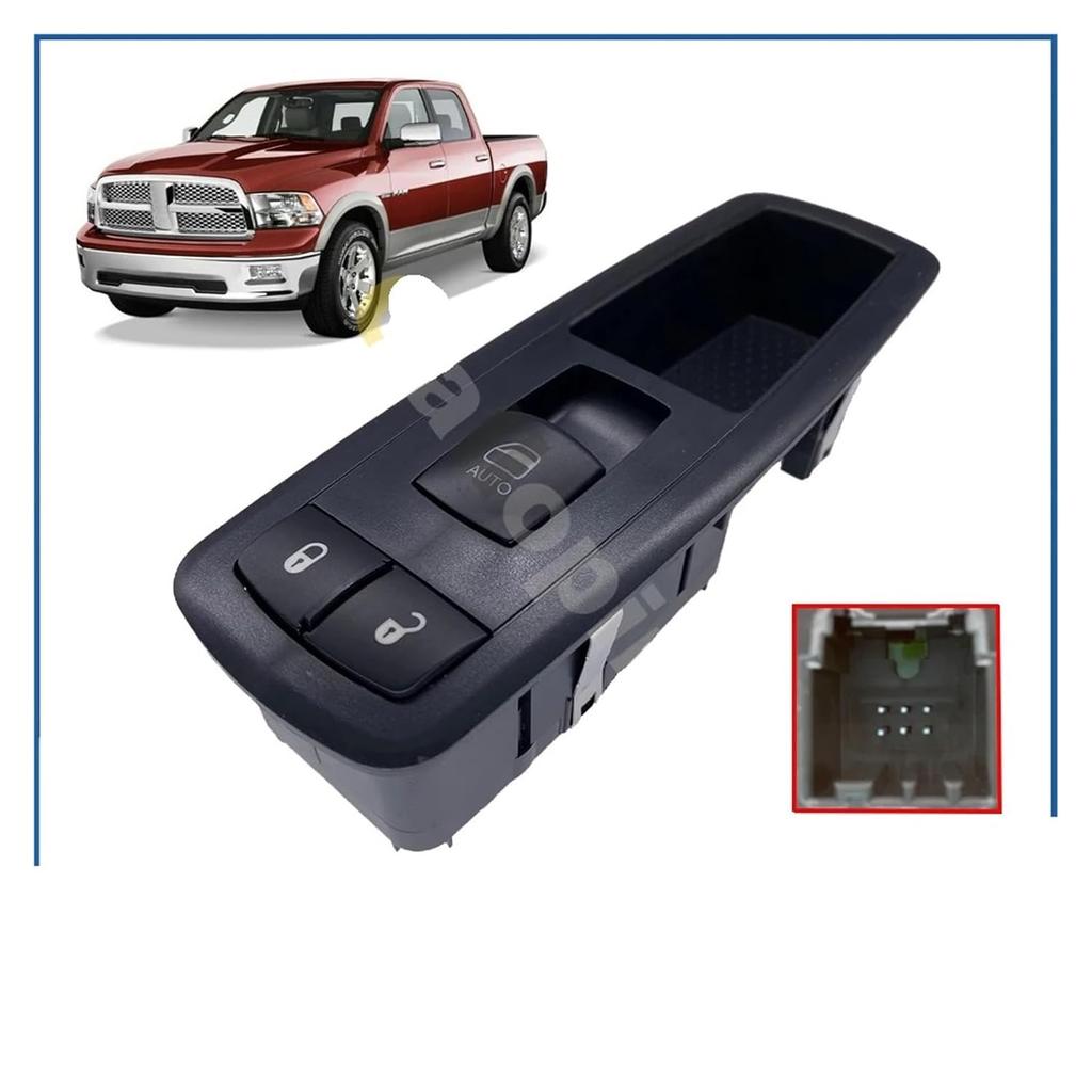 Power Window Control Switch Button Compatible With Dodge Ram 1500 2500 3500 4500 5500 Pickup 2009-2012 OE 4602870AB 4602870AC 4602870AD DWS523 Front