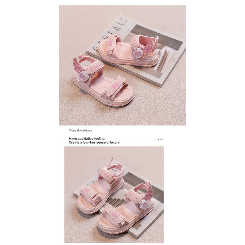 New Summer Kids' Casual Sports Shoes - Fashionable All-Match Soft Sole Sandals for Big & Little Girls