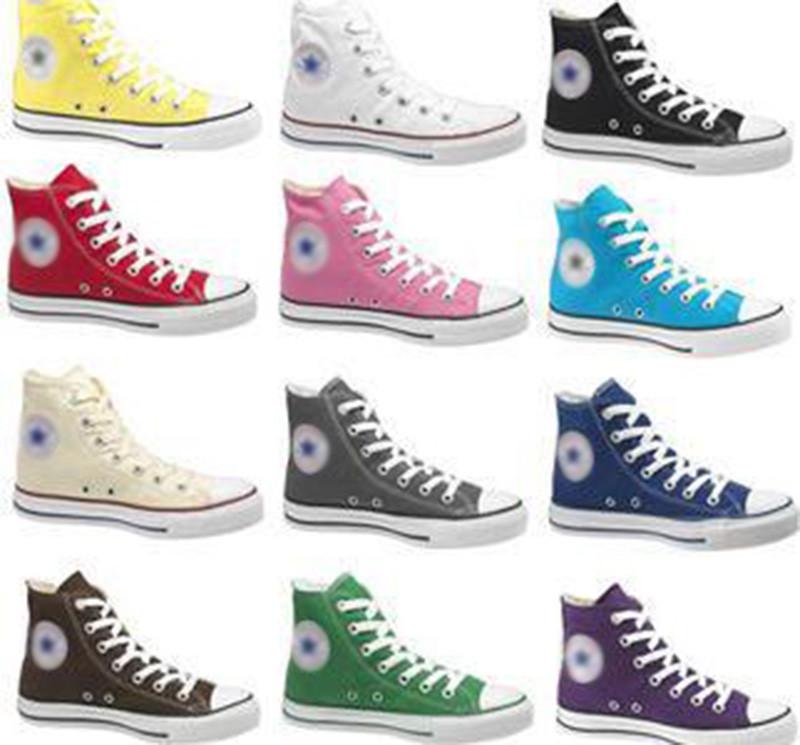 Sneakers Alte Classiche in Tela per Uomo e Donna con Suola in Gomma per Uso Casual
