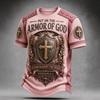 Men's Printed Neck Short Sleeve T-Shirt