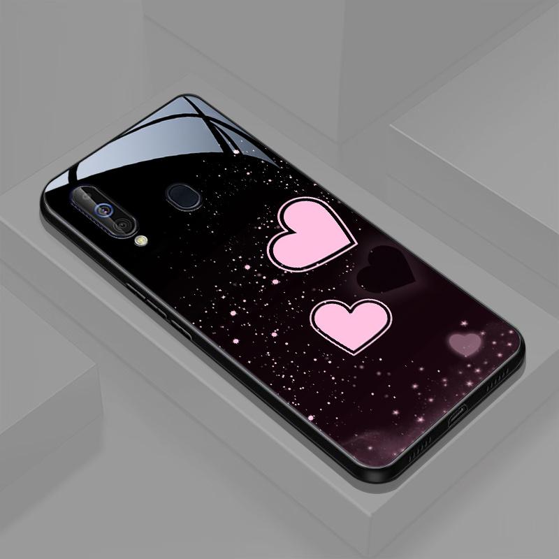 

Чехол для телефона Стеклянный ТПУ Чехол для телефона для Samsung Galaxy S26 S25 S24 S23 S22 S21 FE, Ultra, Plus Ударопрочный Счастливая Любовь For Galaxy S26