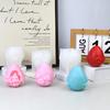 3D Flower Relief Egg Candle Silicone Mold Rose Peony Flowers Goog Candle Molds Rabbit Statue Eggs Resin Gypsum Mould Easter Gift