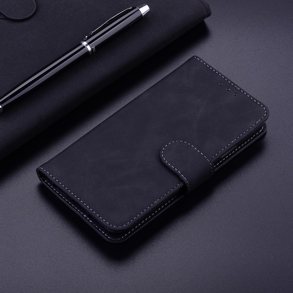 For Xiaomi Redmi Note 12 5G (Global)/(India)/(China)/Poco X5 5G PU Leather Phone Case Solid Color Stand Wallet Cover