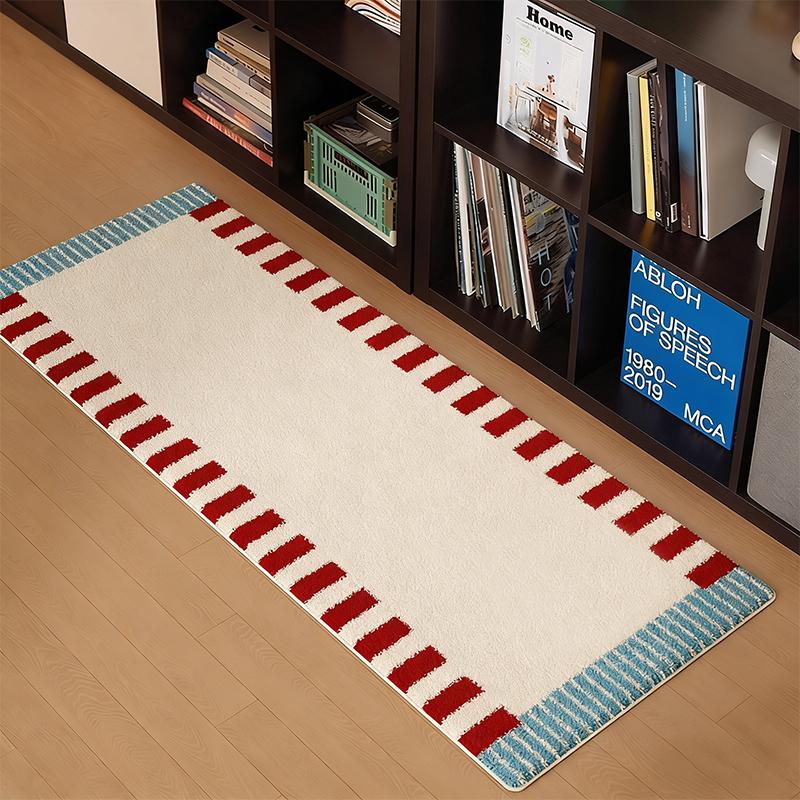 Bedroom Rug Bedside Floor Mat Long Carpet Colorful Memphis-style Carpets Home Decor Rugs Soft and Fluffy Foot Mats