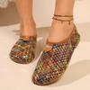 Fashion Women's Sandals Casual Mesh Flat Shoes Fashion Summer Ladies Shoes 2025 Trend Designer Sandal Female Breathable Beach Footwear