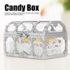 12pcs Hollow   Box Chocolates Container Ornamnet Gift Jar Decoration for Wedding Party