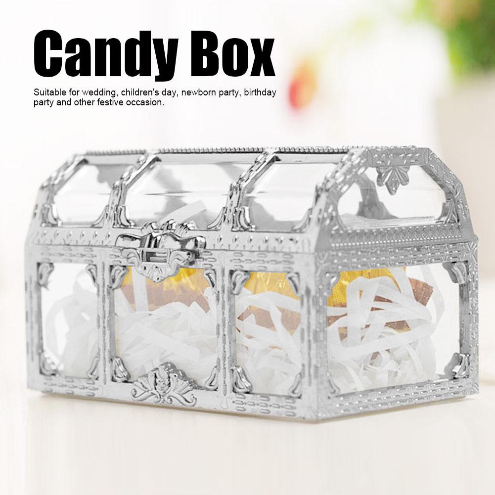 12pcs Hollow   Box Chocolates Container Ornamnet Gift Jar Decoration for Wedding Party