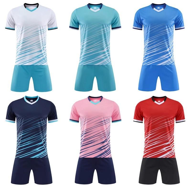 Football Jersey Sports Suit Printed Table Tennis Jersey Men'S Adult Game Training Jersey Children'S Short-Sleeved Jersey Set