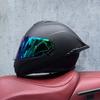 DOT Full Helmet Double Mirror Helmet Men's Four-season Universal Hard Hat Female Knight Locomotive Double Lens