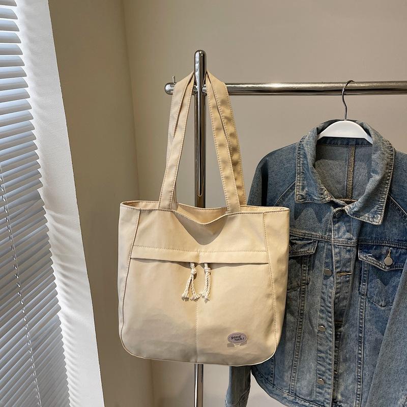 Casual big bag women's new fashionable versatile shoulder bag large-capacity student class commuter bag