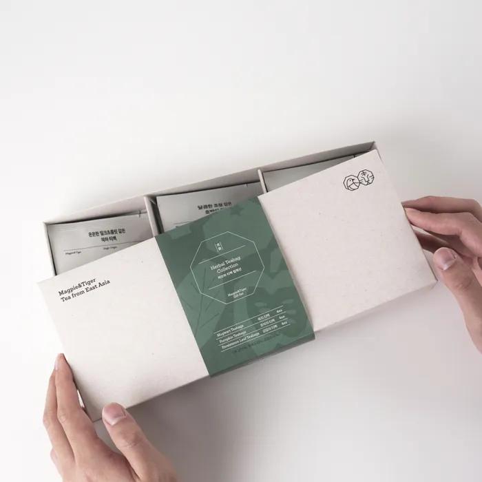 [Gift Set] Non-caffeine Herbal Tea Bag Collection - Mugwort Tea/Persimmon Leaf Tea/Pumpkin Tea (12 pieces)