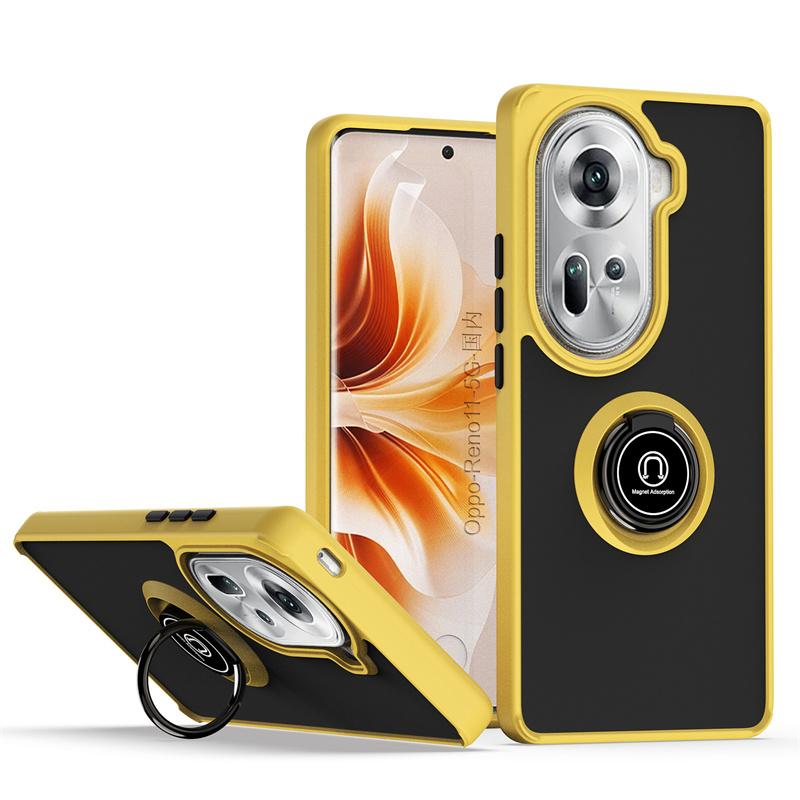 Armor Case for OPPO Reno 11 Pro 5G Reno11 F 11F Reno 10 Pro+ 8 8T 5G Cover Magnetic Ring Stand Holder Business Full Protection