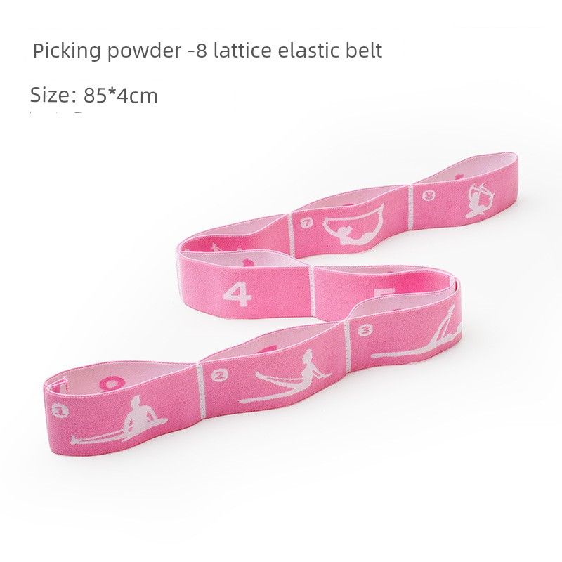 

Adult Dance Tension Band Kids Split Elastic Band Stretch Band Hip Opening Dance Rope Segment Yoga Stretch Belt 11 Grid Eight-Peach Powder