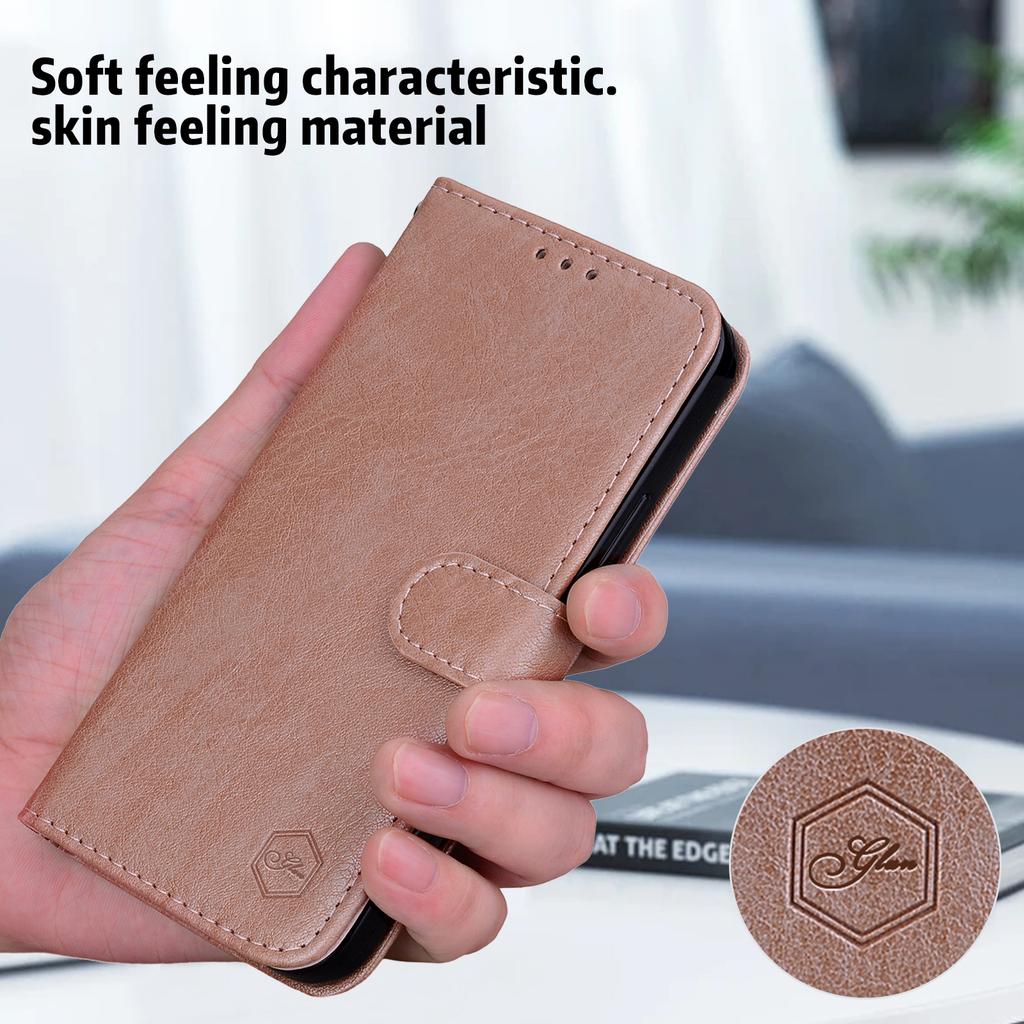 For Samsung Galaxy S24 Case Magnetic Clasp Leather Phone Cover