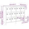 Sideboard Anthracite 135 x 39 x 103.5 cm Cold rolled Steel