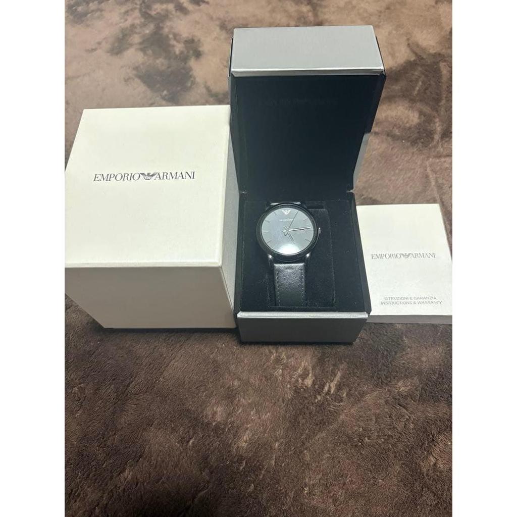 Used EMPORIO ARMANI watch leather strap