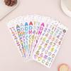 3D Gold Coil Shiny Number Alphabet Stickers For Scrapbook Decals Phone Case Personalized Decoration Crafts