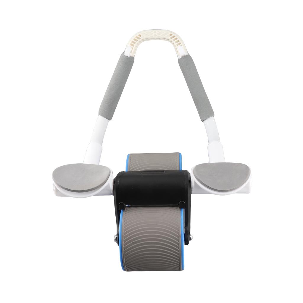 Automatic Rebound Abdomminal Wheel Ab Abdominal Muscle Exercise Roller with Timer Elbow Support Mute Fitness Equipment for Workout Home Office Gym