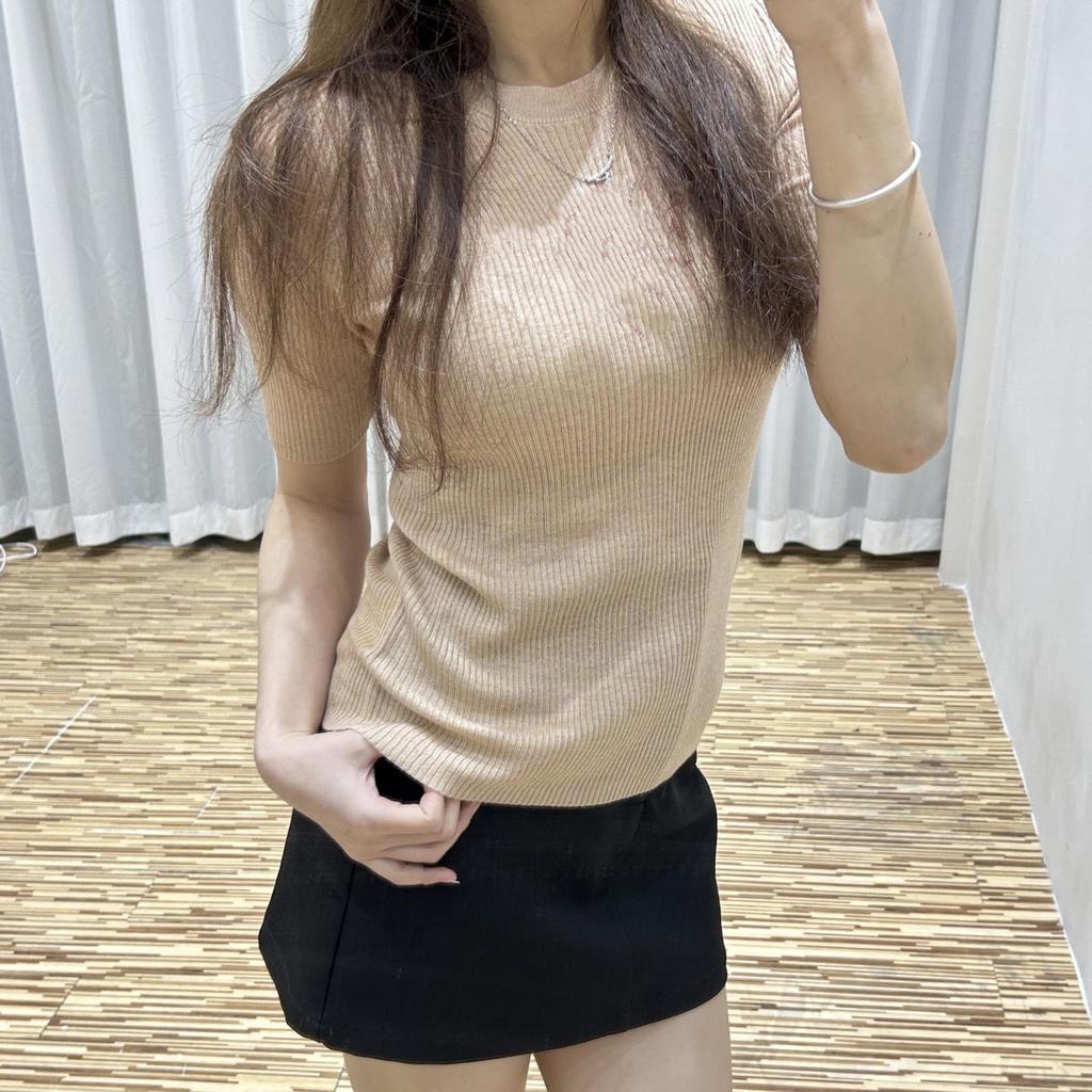 Women's Slim Fit White T-shirt with Summer Embroidered Logo