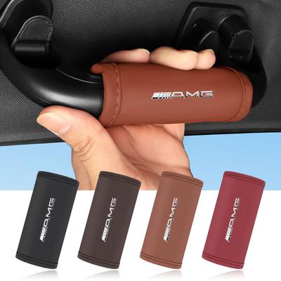 Car Leather Roof Handle Anti-Scratch Protector Mat Accessories For Mercedes Benz AMG W204 W203 W212 W211 W124 W210 GLC GLE E CLA GLA W205 W211