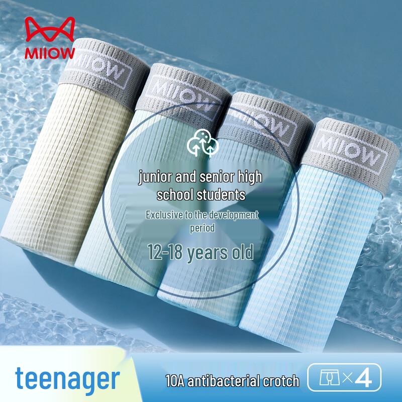 Мужское нижнее белье Maoren Youth из ледяного шелка, 4 шт. L